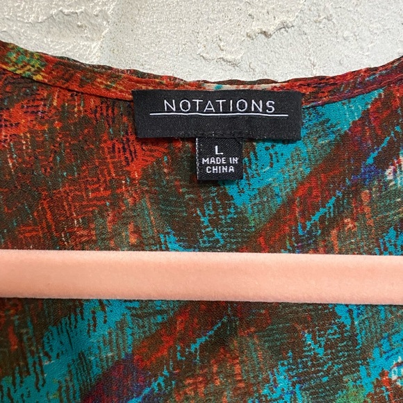 Vintage non-wrinkle breathable lightweight polyester size L - Picture 9 of 12